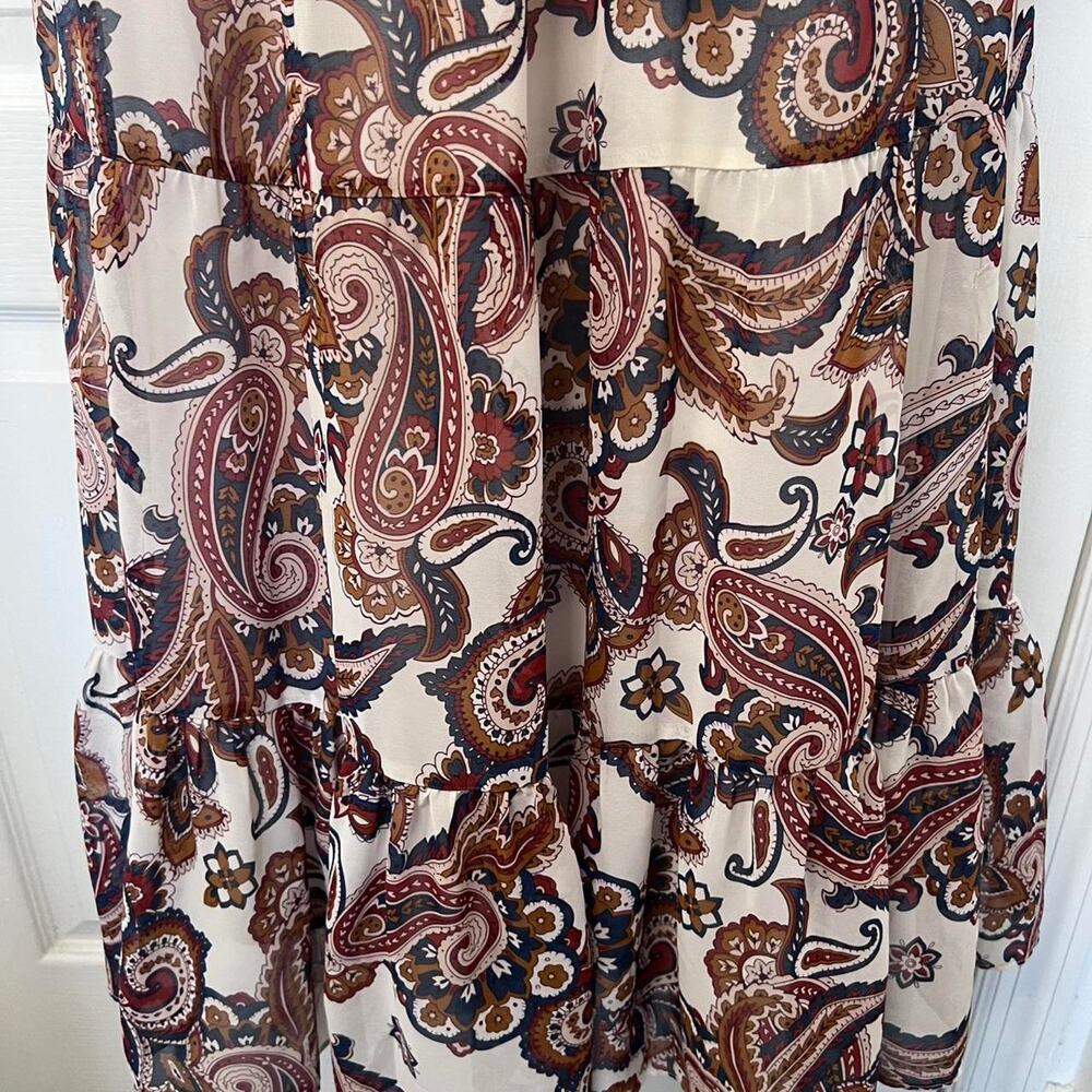 Paisley maxi skirt with elastic - Picture 3 of 4